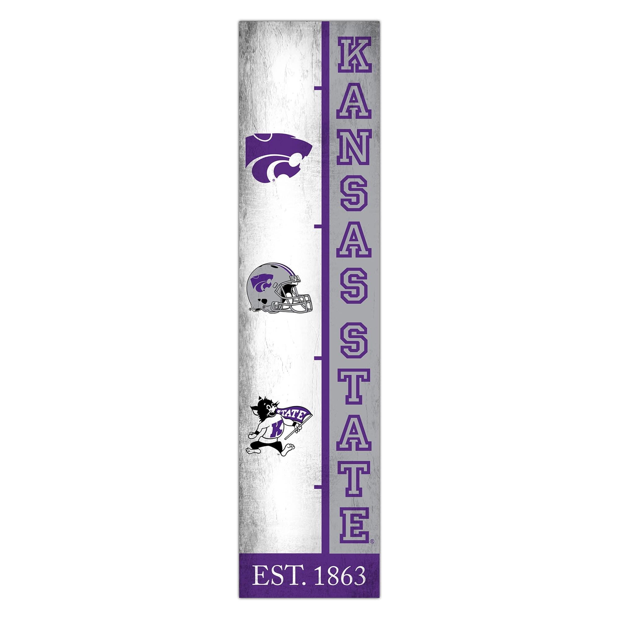 Fan Creations - Kansas State Wildcats 6" x 24" Progression Wood Sign - Multicolor
