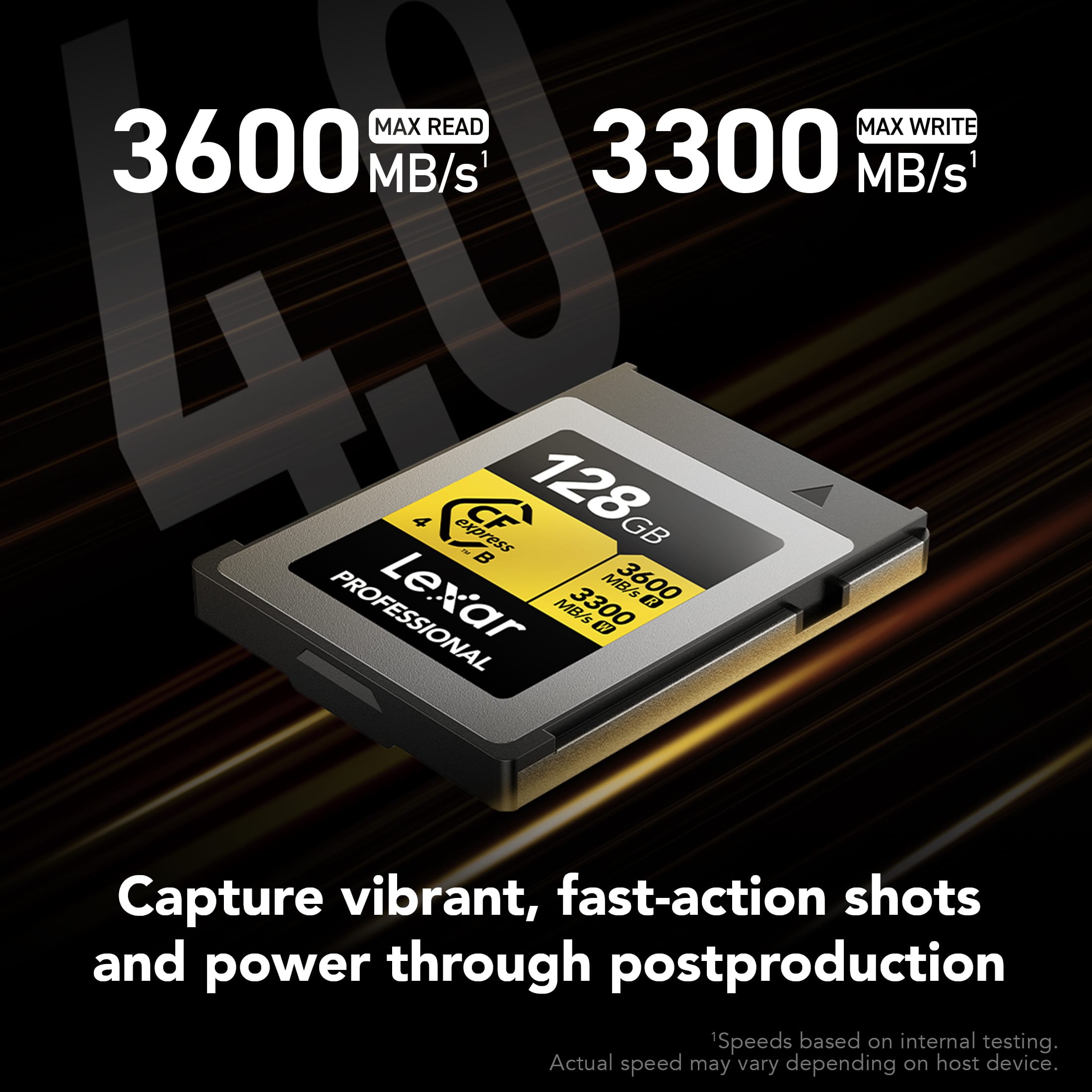 Lexar Professional GOLD CFexpress 4.0 Type B 128 GB LCXEXP4128G