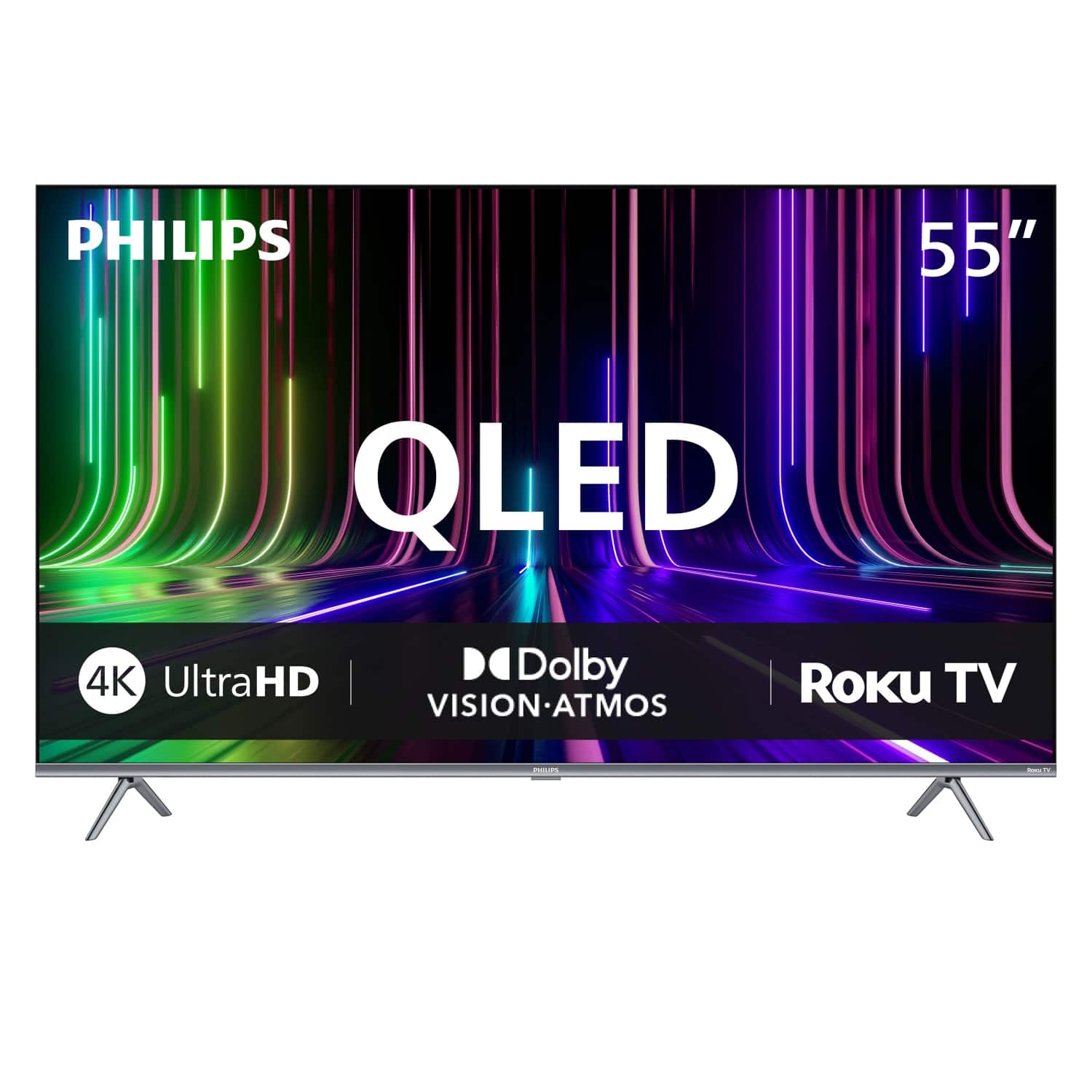 PHILIPS 55" QLED 4K UltraHD Dolby VISION ATMOS | Roku TV