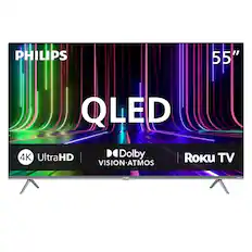 PHILIPS 55" QLED 4K UltraHD Dolby VISION ATMOS | Roku TV