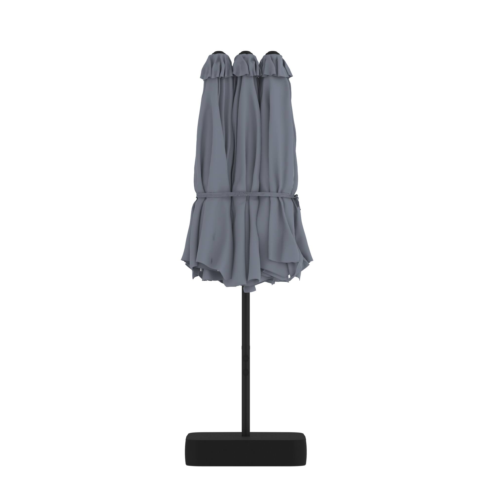 Angle. FUFU & GAGA - FUFU&GAGA Extra - Large Patio Umbrella: Ultimate Shade for Outdoor Spaces - Dark Blue.