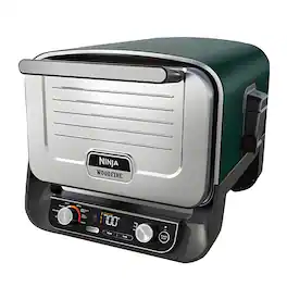 Ninja - Woodfire 8-in-1 Outdoor Smoker Pizza Oven with 5 Pizza Settings, Green - Green Pine