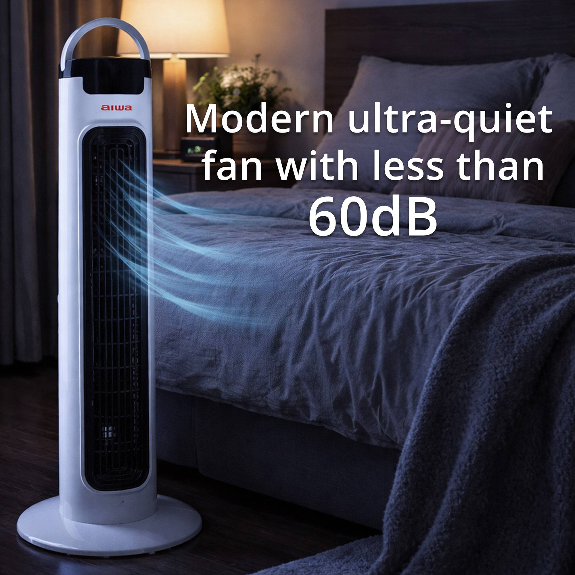 Modern ultra-quiet fan with less than 60dB