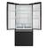 Alt View 4. Forno Appliances - Gallipoli 17.5 Cu. Ft. Freestanding French Door Refrigerator - Black.