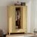 Alt View 1. Homcom - Doors Wardrobe Closet with 2 Drawers, Bedroom Armoire with Lockable Drawer - natural.