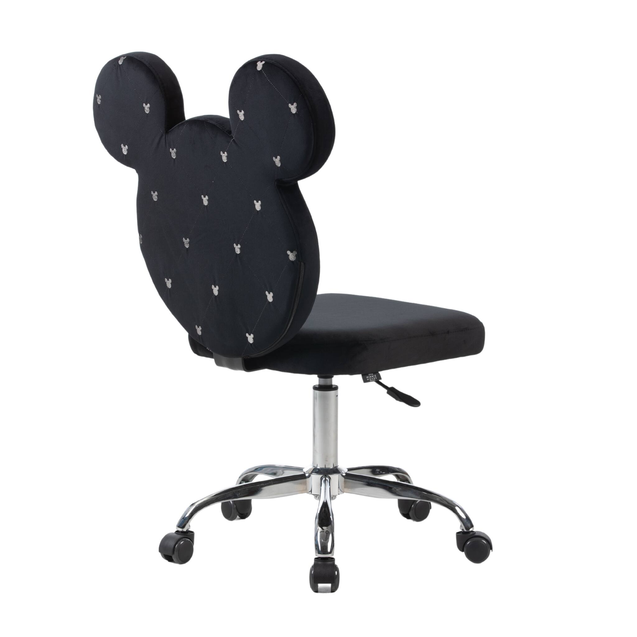 Alt View 1. Impressions Vanity Co. - Mickey Mouse Swivel Vanity Chair - Black.