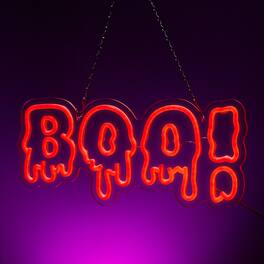 Fitnate - "BOO" Halloween Neon Sign - Red