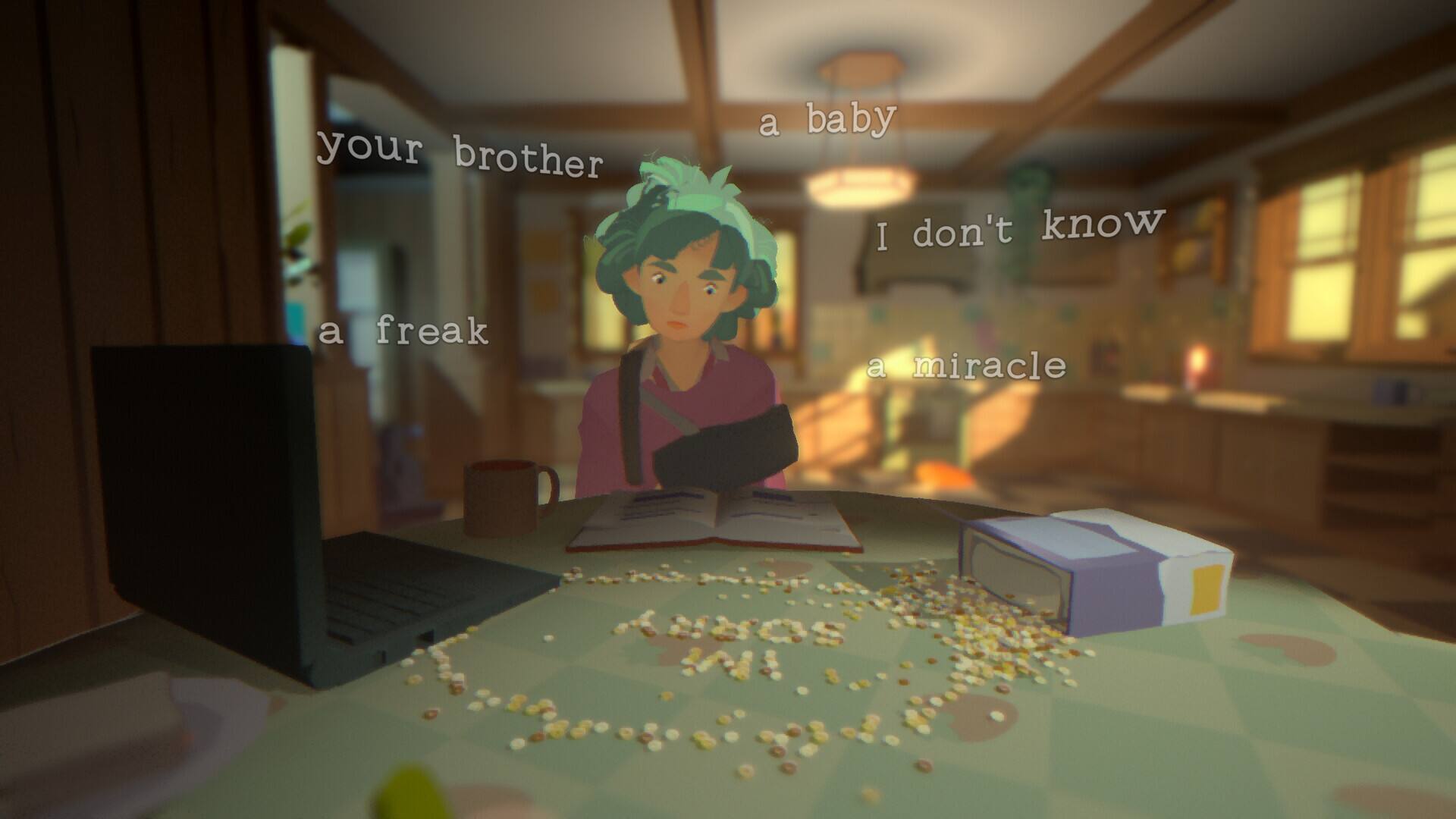 your brother  
a baby  
I don't know  
a freak  
a miracle