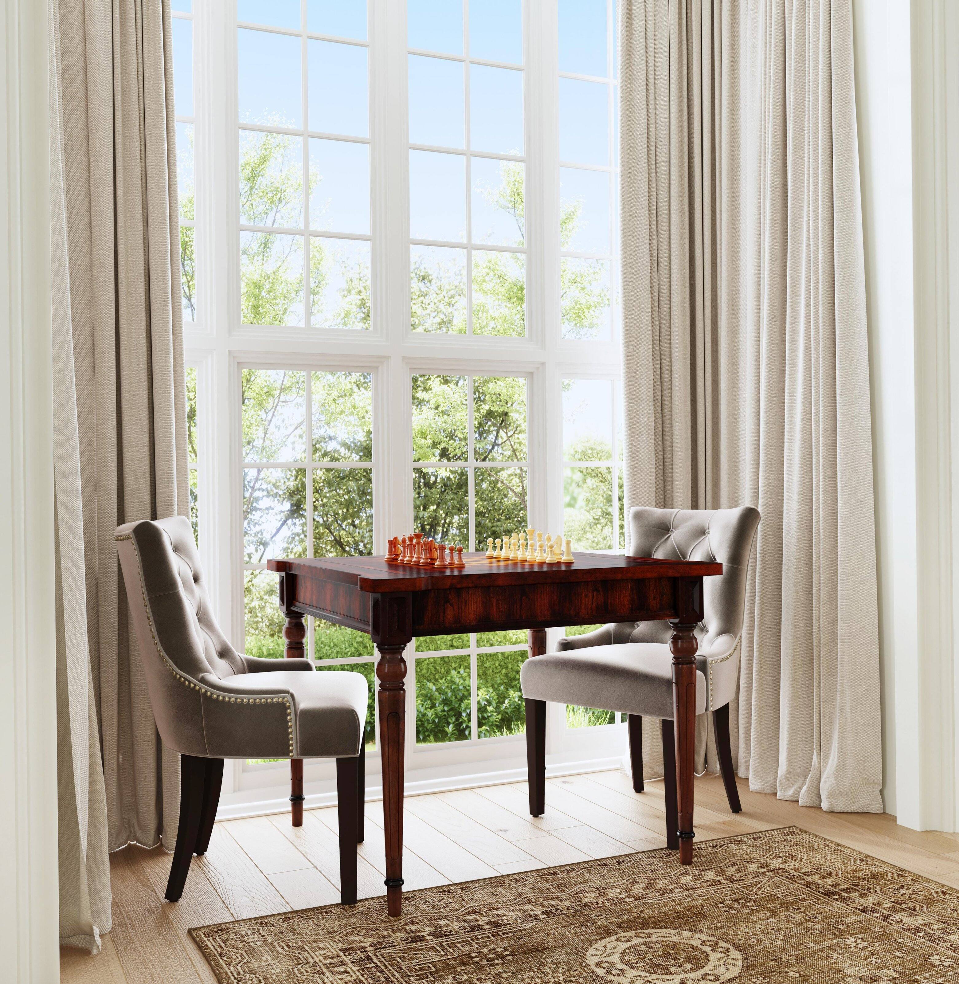 Butler Specialty Vincent 36 in. W Square Wood Multi Game Card Table ...