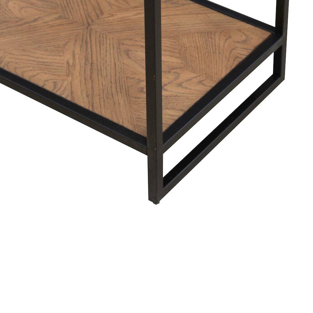 Alt View 3. Liberty Furniture Industries - Bedford Chairside Table for Living Room - Weathered Oak - Weathered Oak.