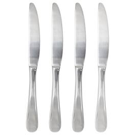 Gibson - Home Manchester 4 Piece Stainless Steel Dinner Knife Set - Silver