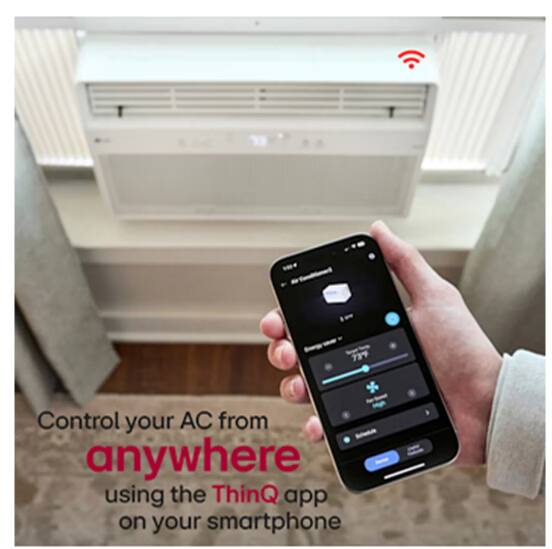 Control your AC from anywhere using the ThinQ app on your smartphone