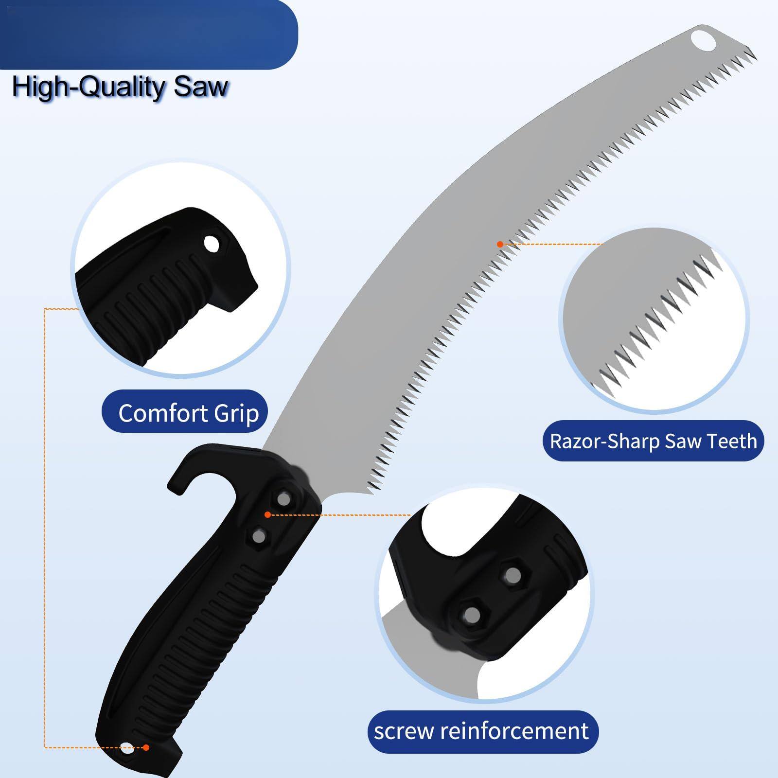 High-Quality Saw

- Comfort Grip
- Razor-Sharp Saw Teeth
- Screw Reinforcement