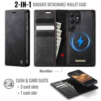 Dteck for Samsung Galaxy S26 Ultra Detachable Wallet Case, 2 in 1 PU Leather Flip Folio Case with RFID Blocking Phone Cover Black - Best Buy Dteck for Samsung Galaxy S26 Ultra Detachable Wallet Case, 2 in 1 PU Leather Flip Folio Case with RFID Blocking Phone Cover Black - Best Buy