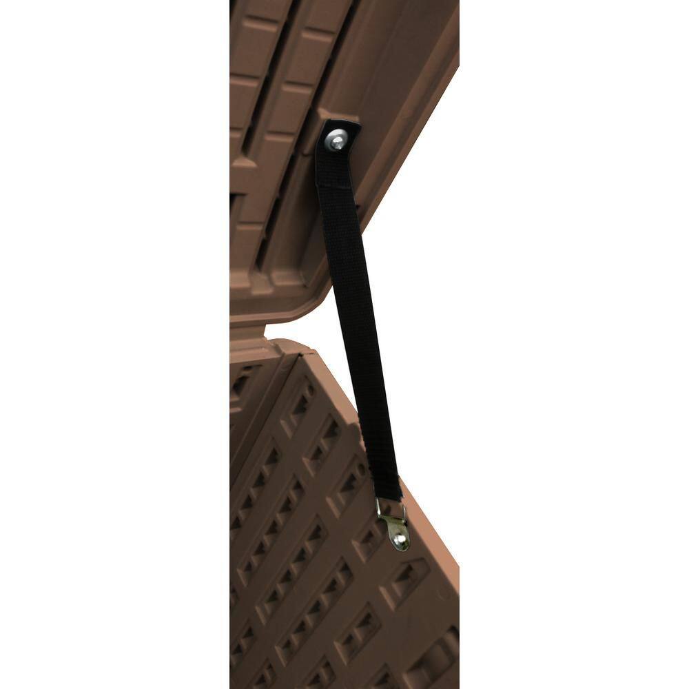 Alt View 7. Plastic Development Group - Plastic Development Group 105-Gallon Resin Outdoor Storage Deck Box, Java Brown - Java Brown.