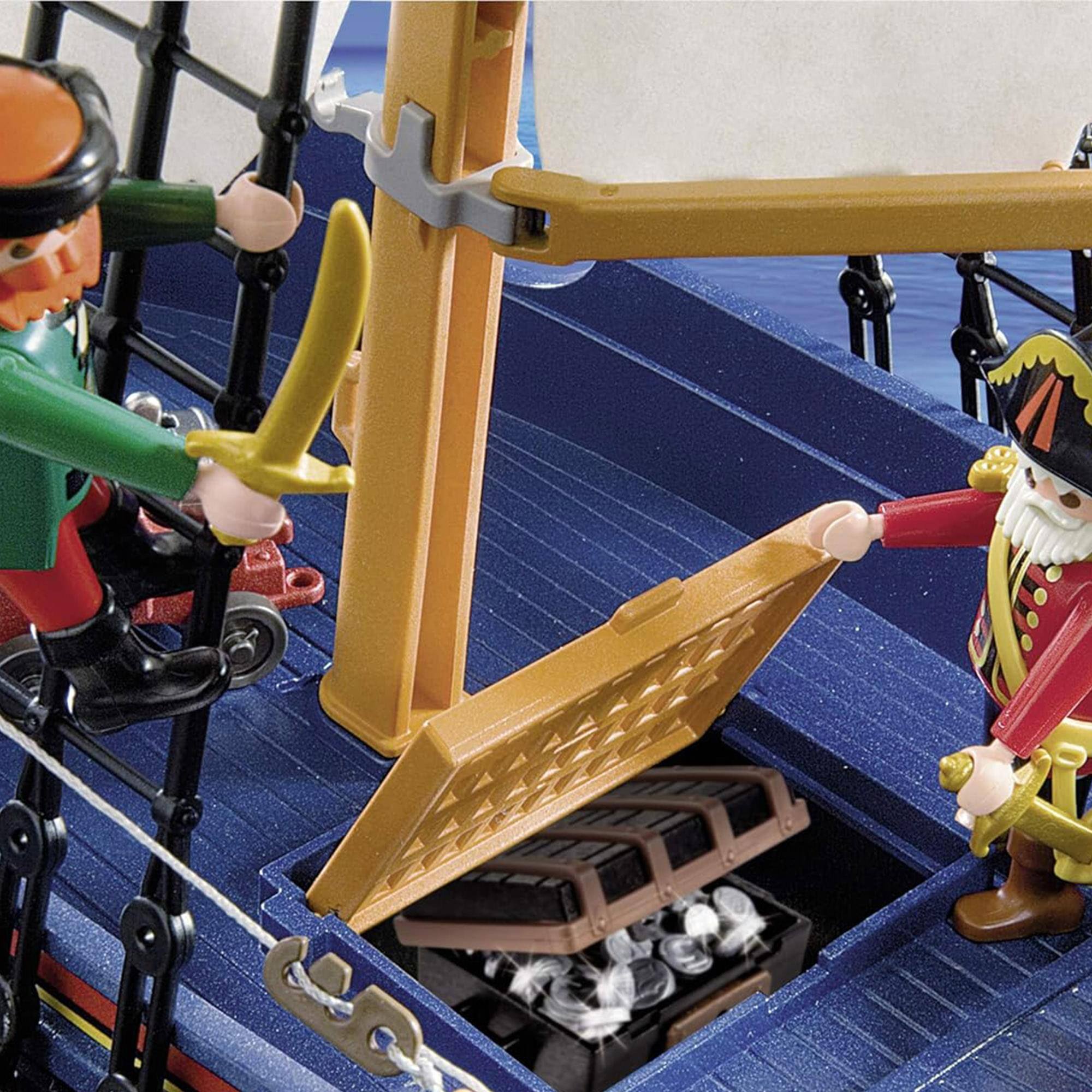 Alt View 2. Playmobil - Playmobil 5810 Pirate Ship 84 Piece Building Set - Multi.