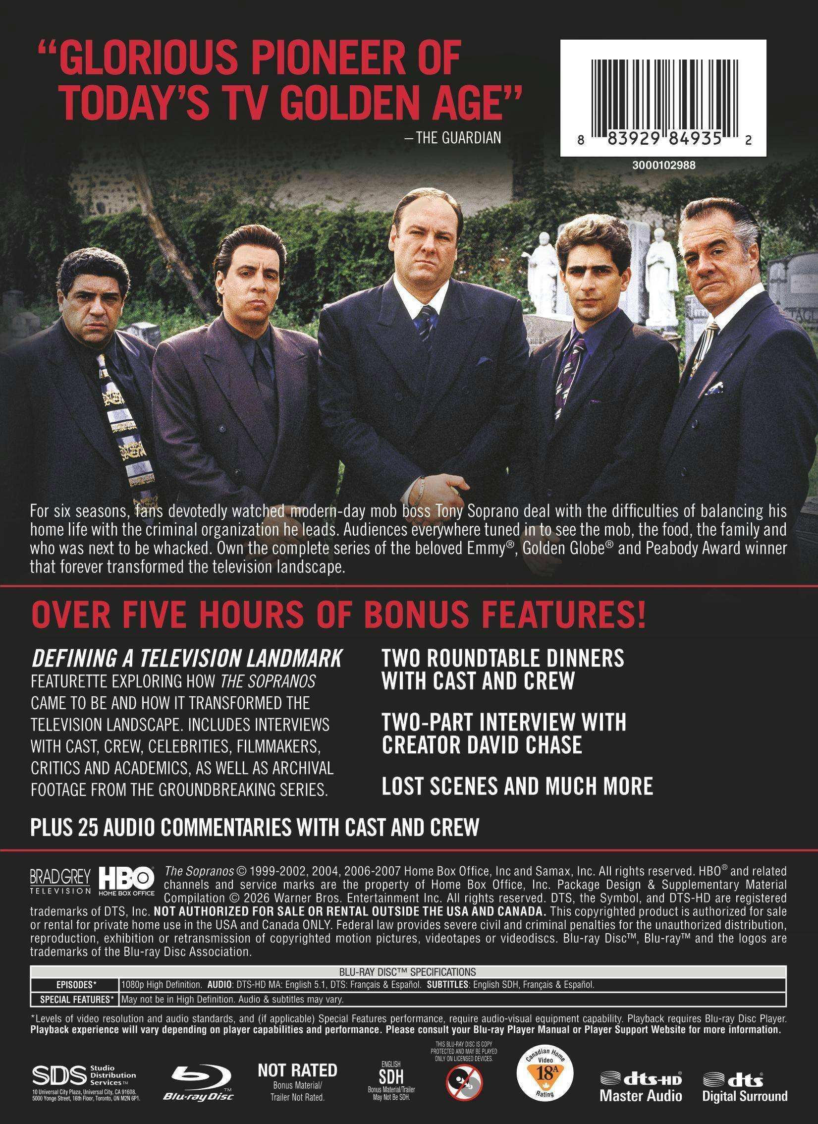 Angle. The Sopranos: The Complete Series [Blu-ray].
