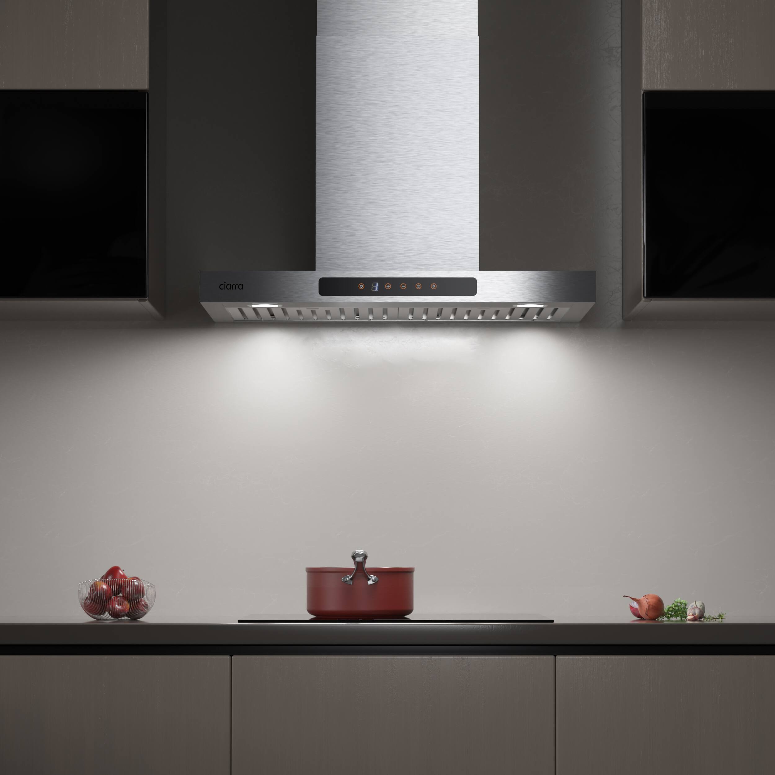 Back. Jeremy Cass - 30 in. 450 CFM Convertible Wall-Mounted Range Hood - Stainless Steel.