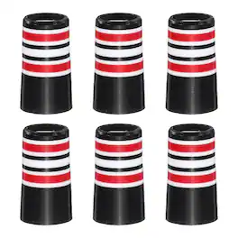 Unique Bargains - Golf Ferrules, 25 mm Taper Tip Shaft Iron Ferrules Durable CAP Protector, 6pcs & 0.37" - Fits Club Repair/Maintenance - Red