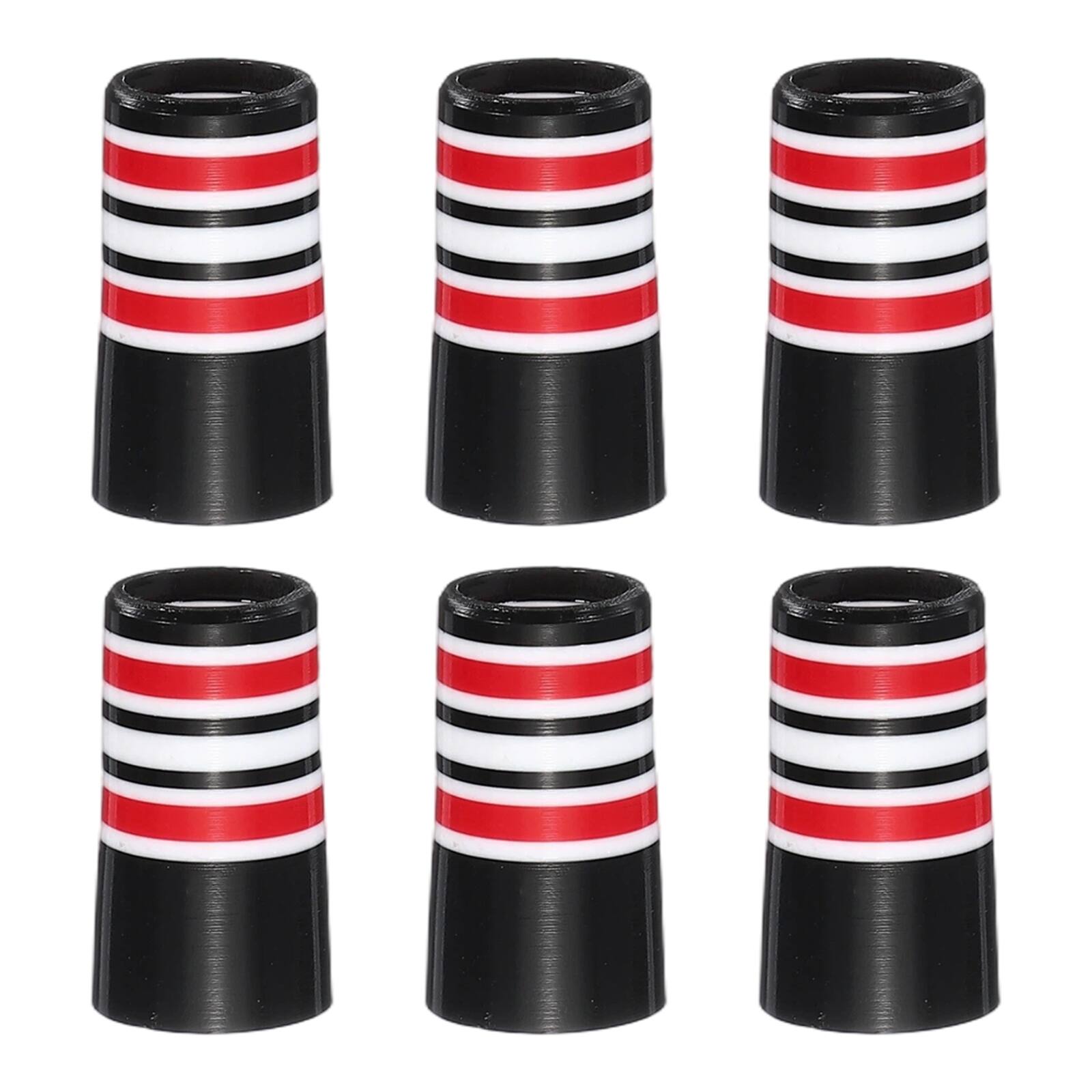Front. Unique Bargains - Golf Ferrules, 25 mm Taper Tip Shaft Iron Ferrules Durable CAP Protector, 6pcs & 0.37" - Fits Club Repair/Maintenance - Red.
