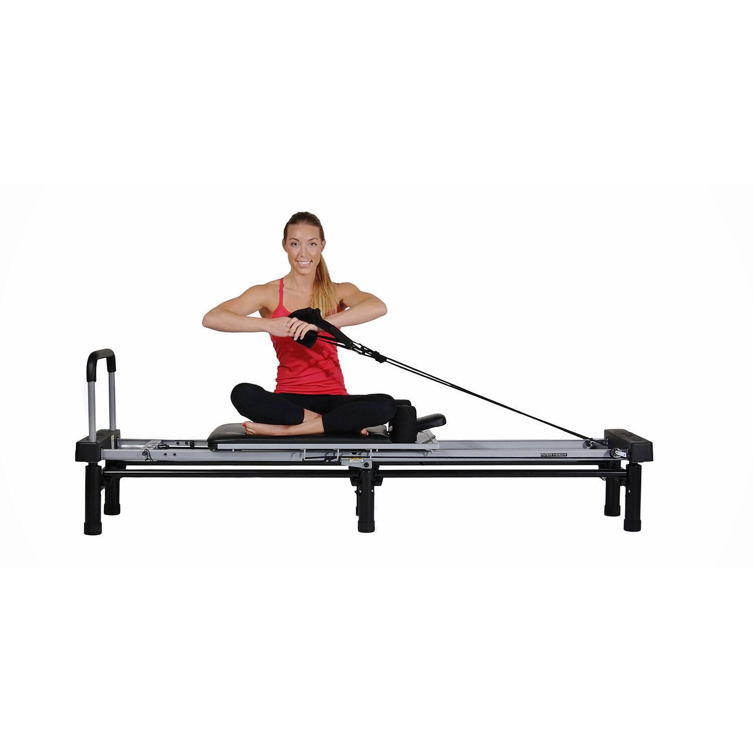 Alt View 5. Stamina Products - Stamina AeroPilates Reformer Board Whole Body Resistance Workout System, Black - Black.