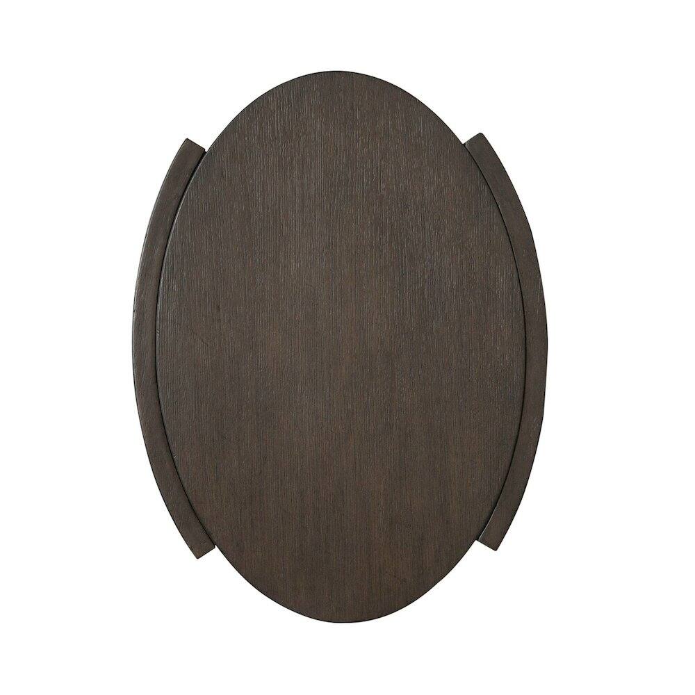 Angle. Liberty Furniture Industries - City View Chairside Table for Living Room- Coffee Bean Oak Wood - Coffee Bean.