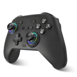 Cluzine - For Nintendo Switch Pro Controller with RGB Lighting for Switch/Switch OLED - Black