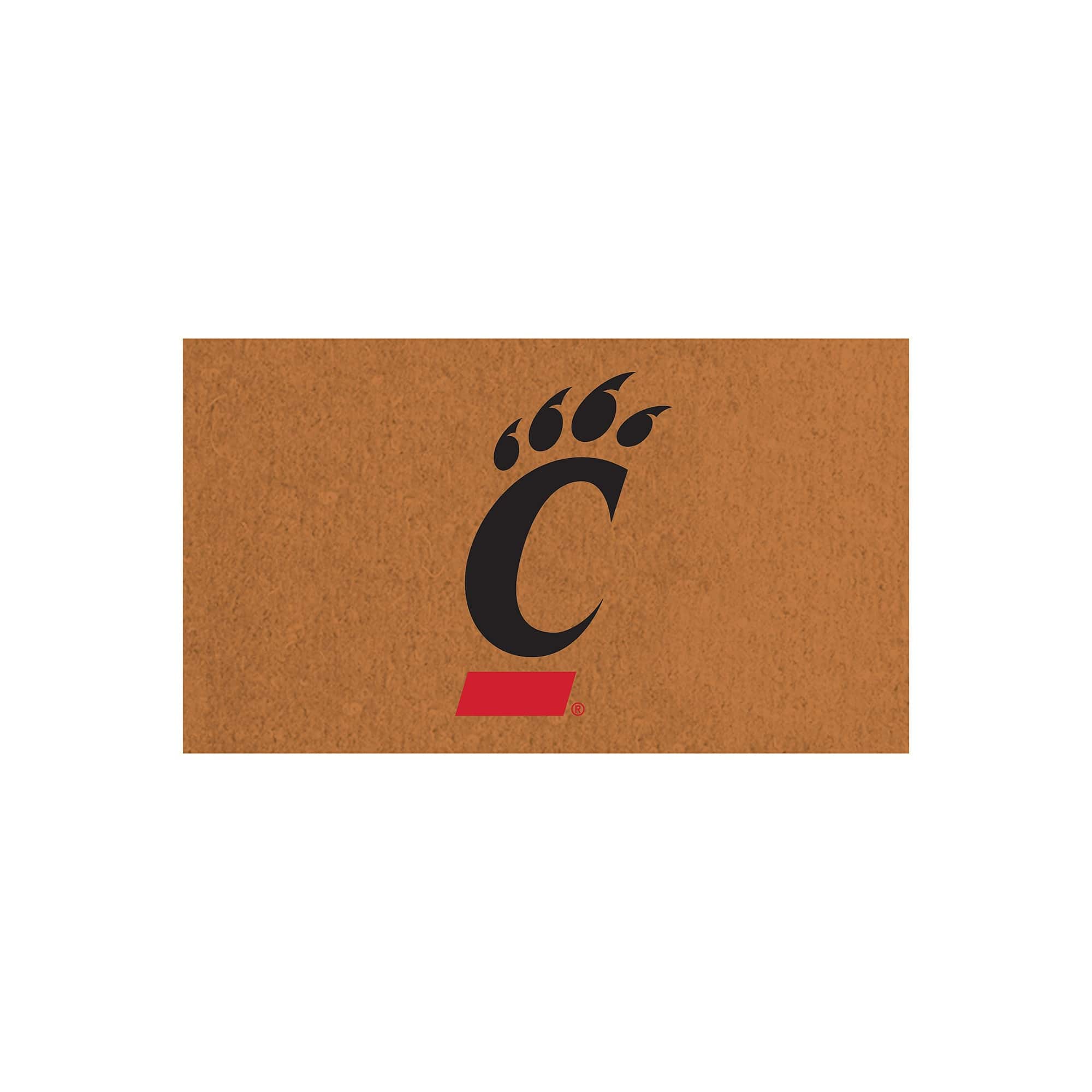Evergreen Enterprises - Cincinnati Bearcats 28" x 16" Team Logo Outdoor Coir Mat - Multicolor