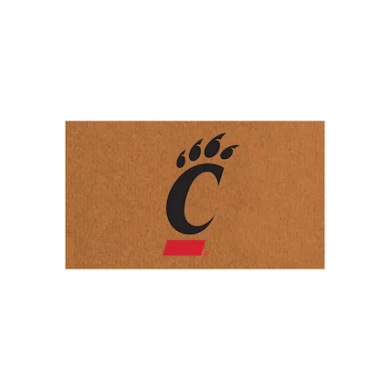 Front. Evergreen Enterprises - Cincinnati Bearcats 28" x 16" Team Logo Outdoor Coir Mat - Multicolor.