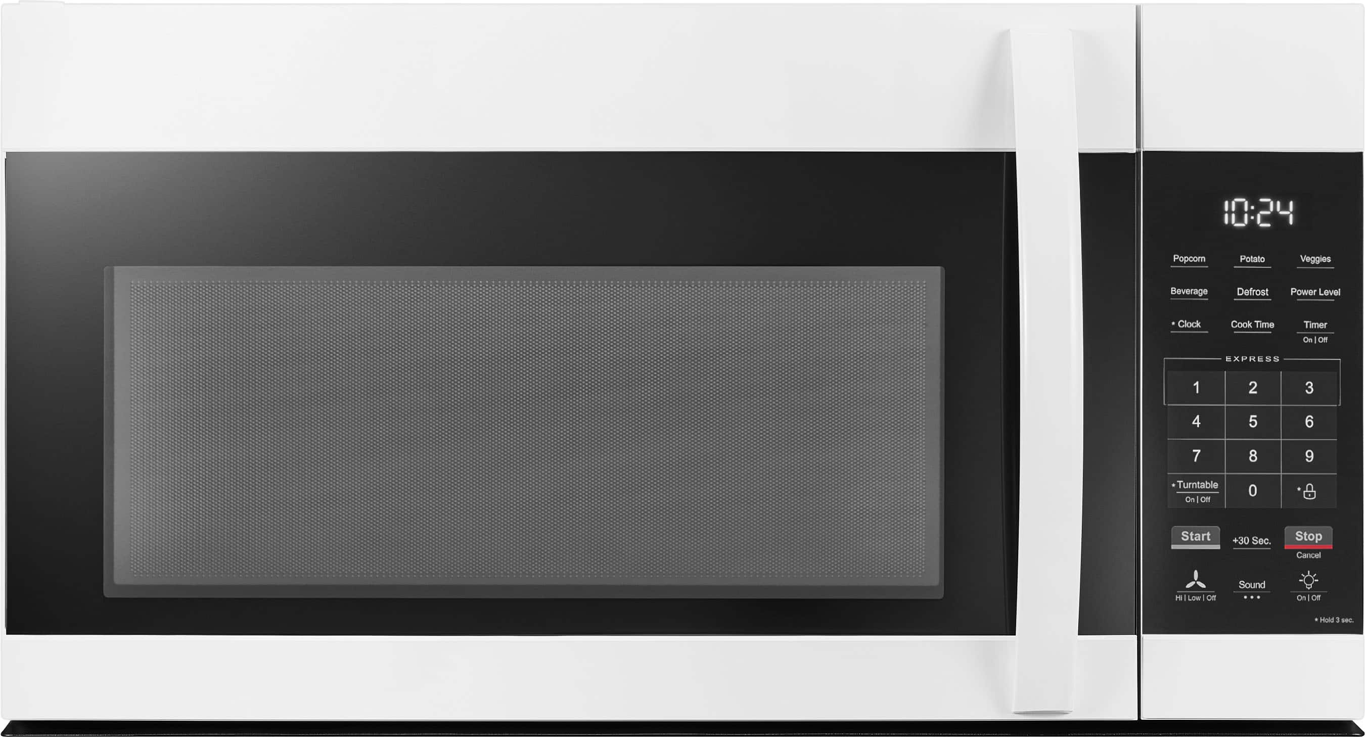 Insignia™ - 1.7 Cu. Ft. Over-the-Range Microwave with 1,000W Cooking Power - White