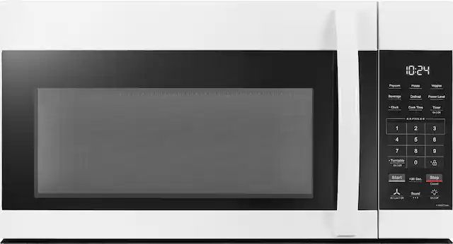 10:24
Popcorn Potato Veggies Beverage Defrost Power Level Clock Cook Time Timer On/Off
EXPRESS 1 2 3 4 5 6 7 8 9
Turntable On
Start +30 Sec. Stop Cancel
Low or Sound On
TOF
Hos 1 -