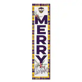 Jardine - Carlow University Celtics 12'' x 48'' Outdoor Merry Christmas Leaner - White