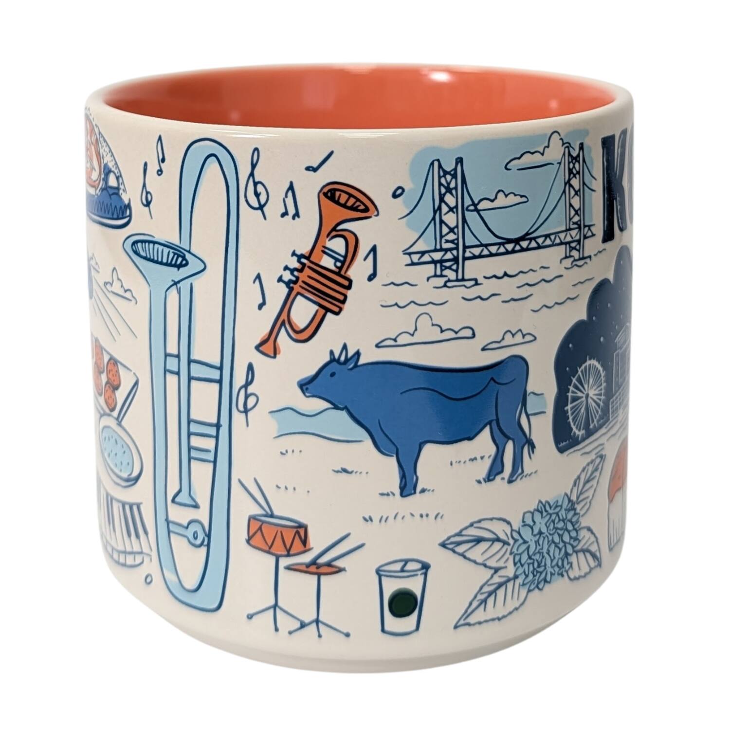Angle. Starbucks - Starbucks Been There Series Kobe Ceramic Mug, 14 Oz - Red.