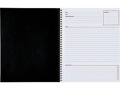 Alt View 4. Cambridge - Cambridge 1-Subject Professional Notebooks, 8.88" x 11", Wide Ruled, 80 Sheets, Black (06132) - Black.