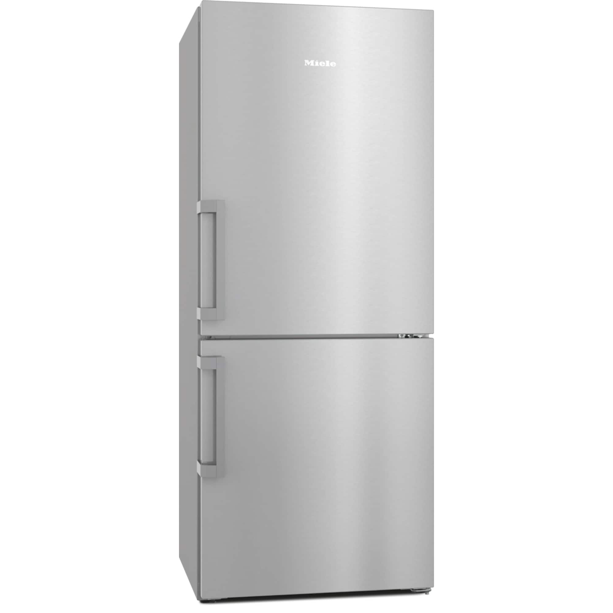 Front. Miele - 30" PerfectCool Freestanding Bottom Mount (Clean Touch Steel) - Silver.