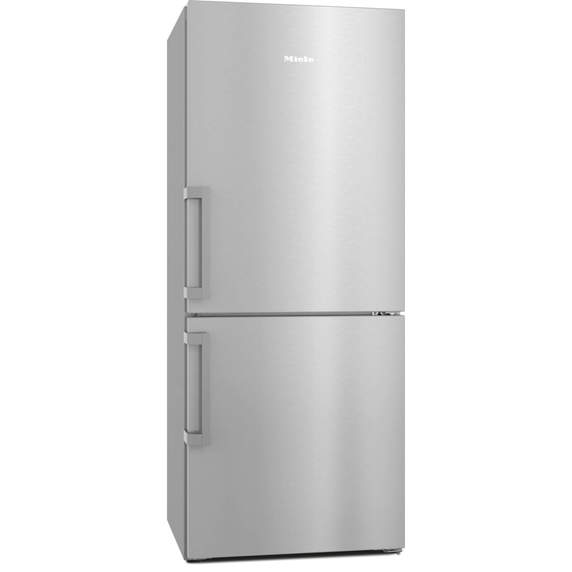 Front. Miele - 30" PerfectCool Freestanding Bottom Mount (Clean Touch Steel) - Silver.