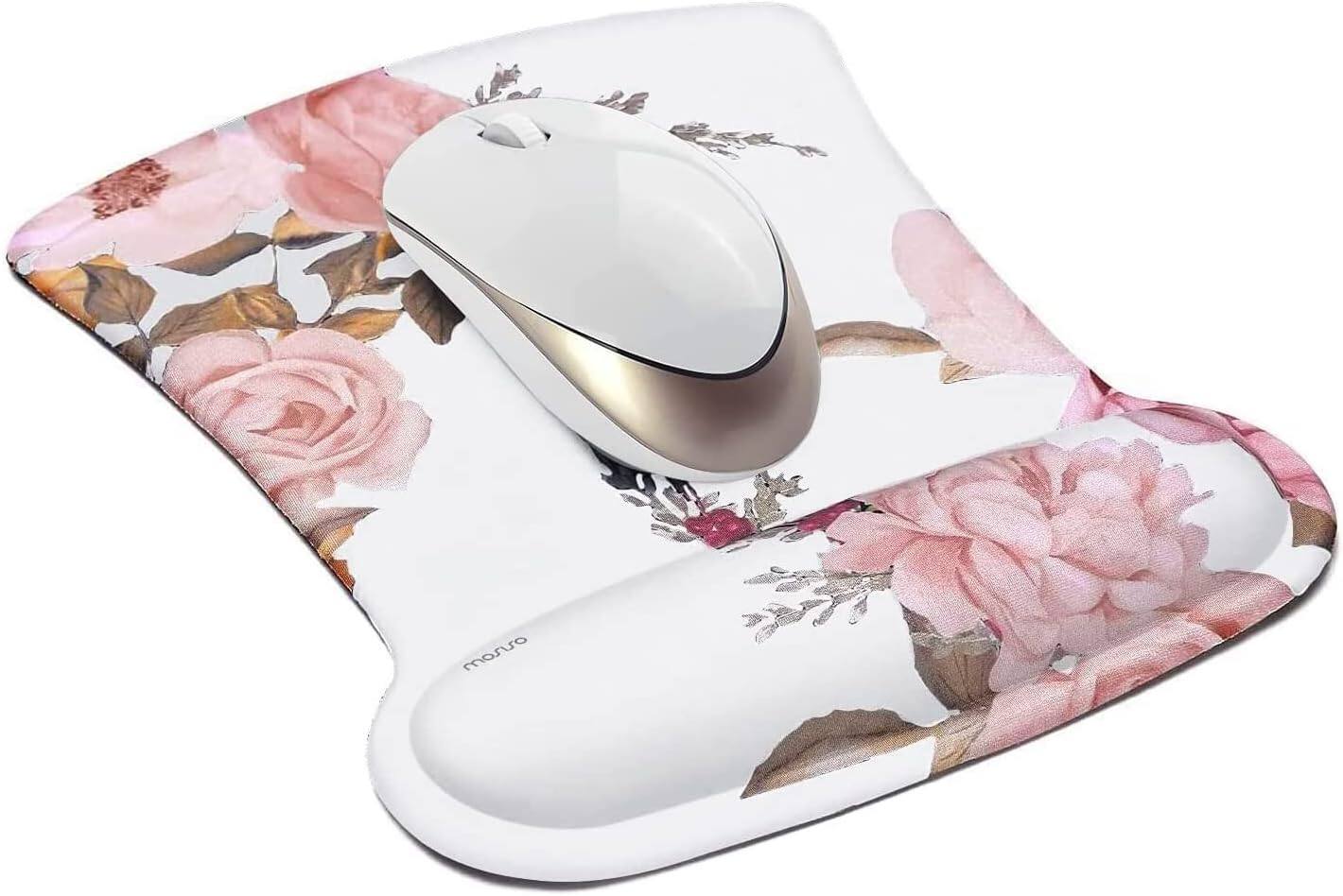 Alt View 3. mosiso - Mouse Pad Wrist Support Ergonomic Memory Foam Mousepad for Easy Typing Cushion & Pain Relief for Office & Home - H155.
