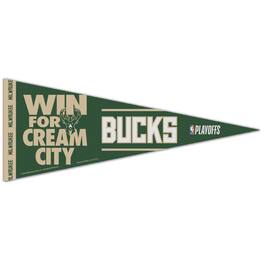 WinCraft - Milwaukee Bucks 2025 NBA Playoffs 12'' x 30'' Premium Pennant - Multicolor