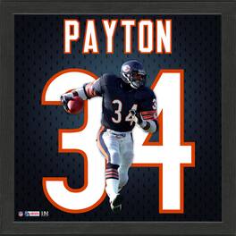 Highland Mint - Walter Payton Chicago Bears 13'' x 13'' Jersey Number Frame - Multicolor