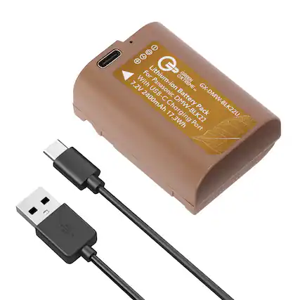 I T + With For Lithium-ion G2 GREEN 7.2V 7 USB-C Battery EXTREME™ 2400mAh Charging 17 3Wh Port Pack GX-DMW-BLK22U