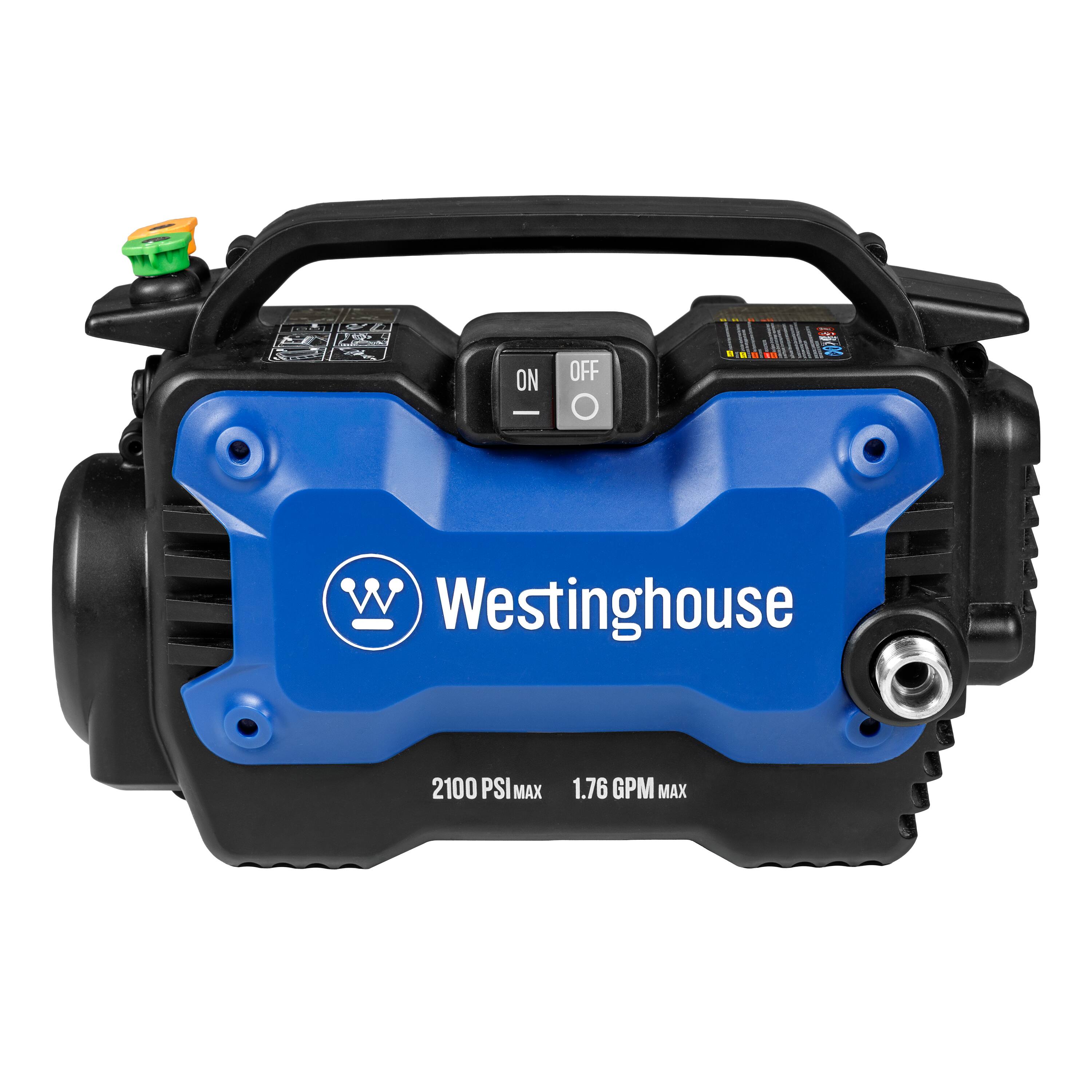 ON - OFF  
Westinghouse  
2100 PSI MAX  
1.76 GPM MAX
