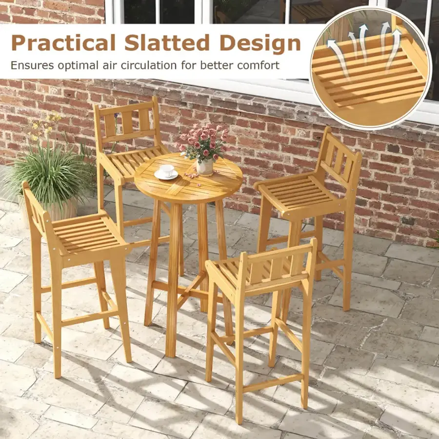Practical Slatted Design Ensures optimal air circulation for better comfort.