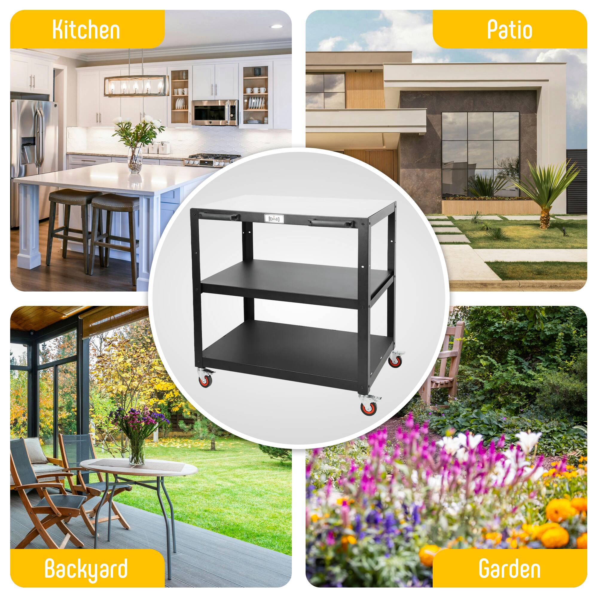 Kitchen  
Patio  
Backyard  
Garden