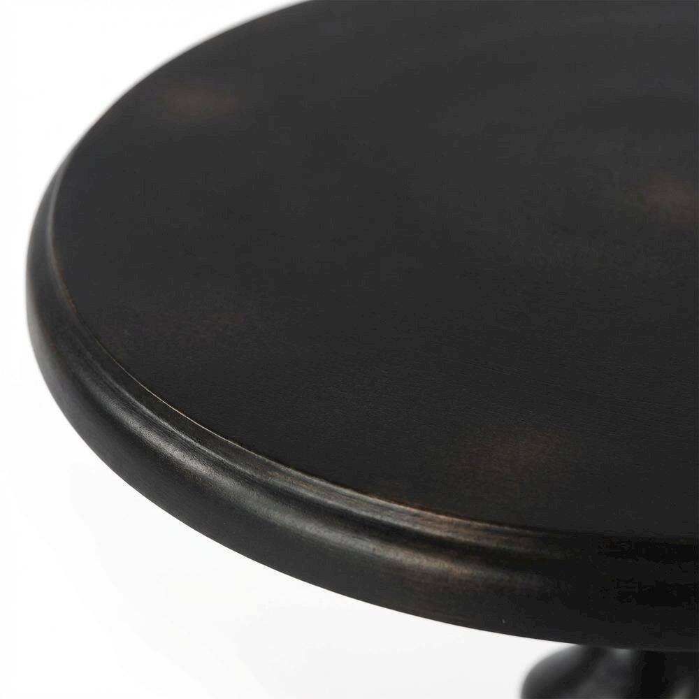Alt View 2. Starlight Canyon Home - Twisted Rope Round Side Table, Transitional Accent End Table for Living Room - Gray.