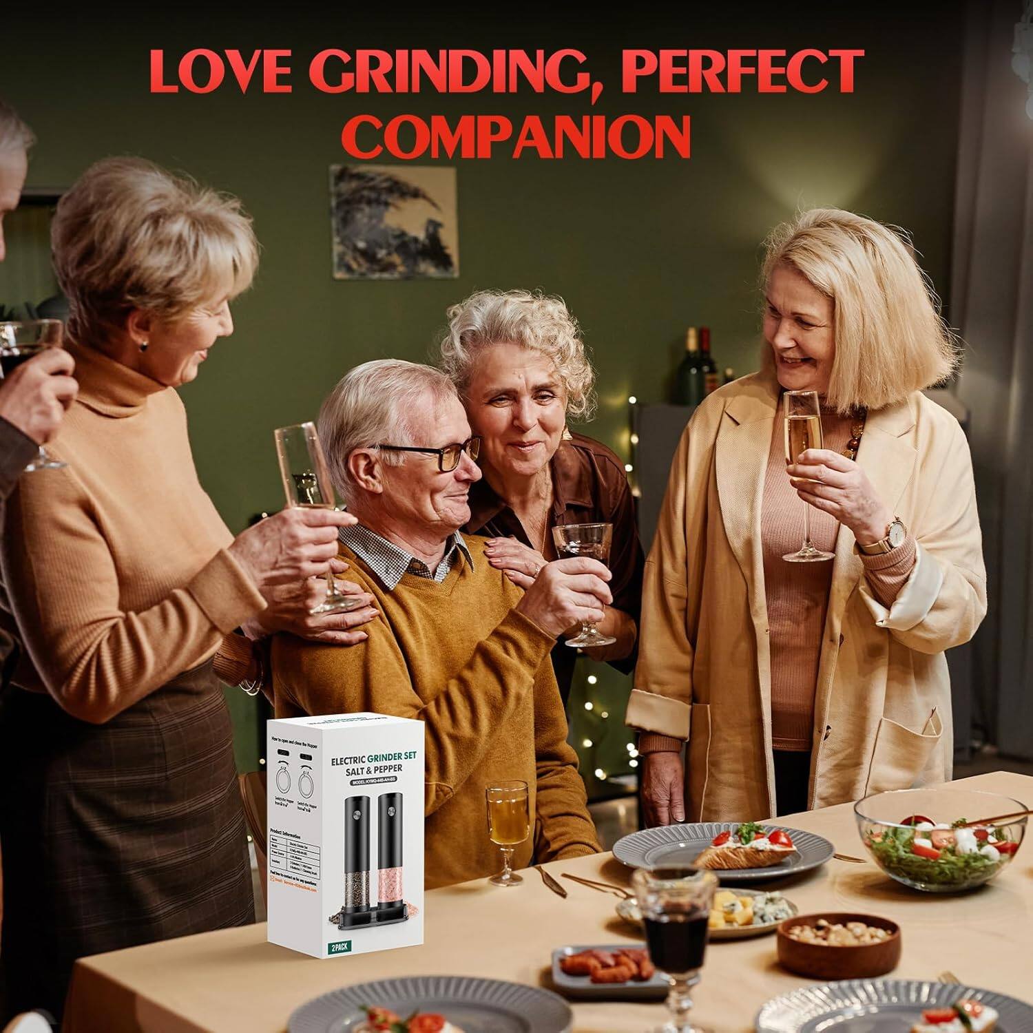 LOVE GRINDING, PERFECT COMPANION

GRINDER SET ELECTRIC SALT & PEPPER