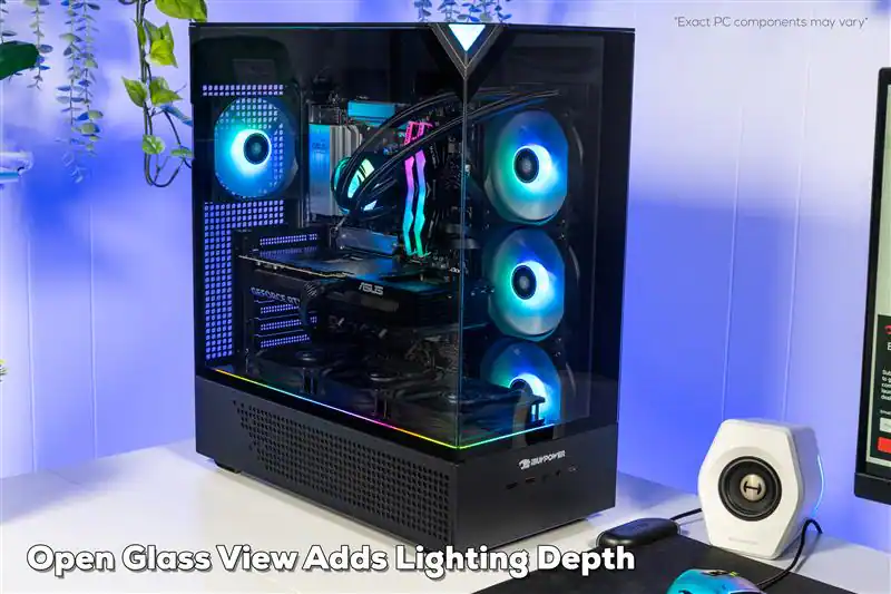 iBUYPOWER Element Gaming Desktop PC AMD Ryzen 7 9850X3D, AMD Radeon RX ...