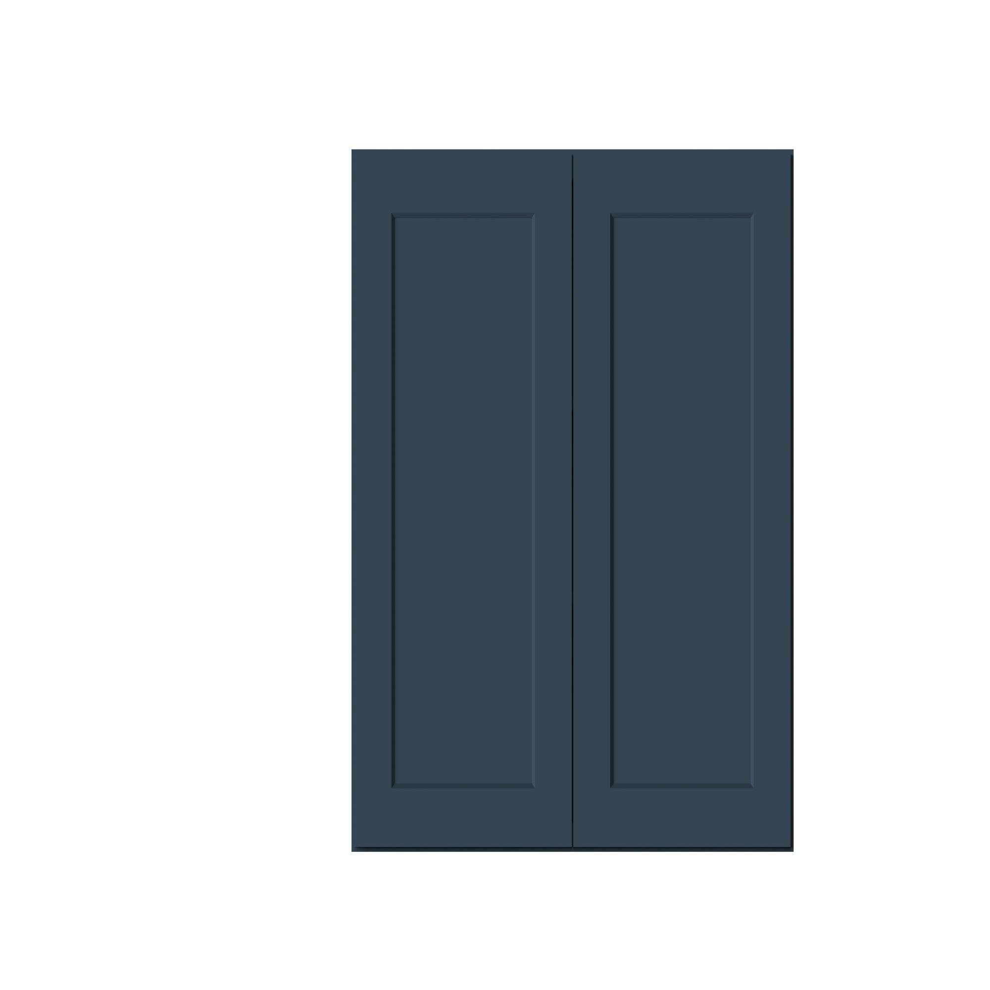 Alt View 1. Boyel Living - 36-in W x 36-in H x 12-in D Shaker RTA Kitchen Wall Cabinet with Soft-Close - Charcoal Blue.