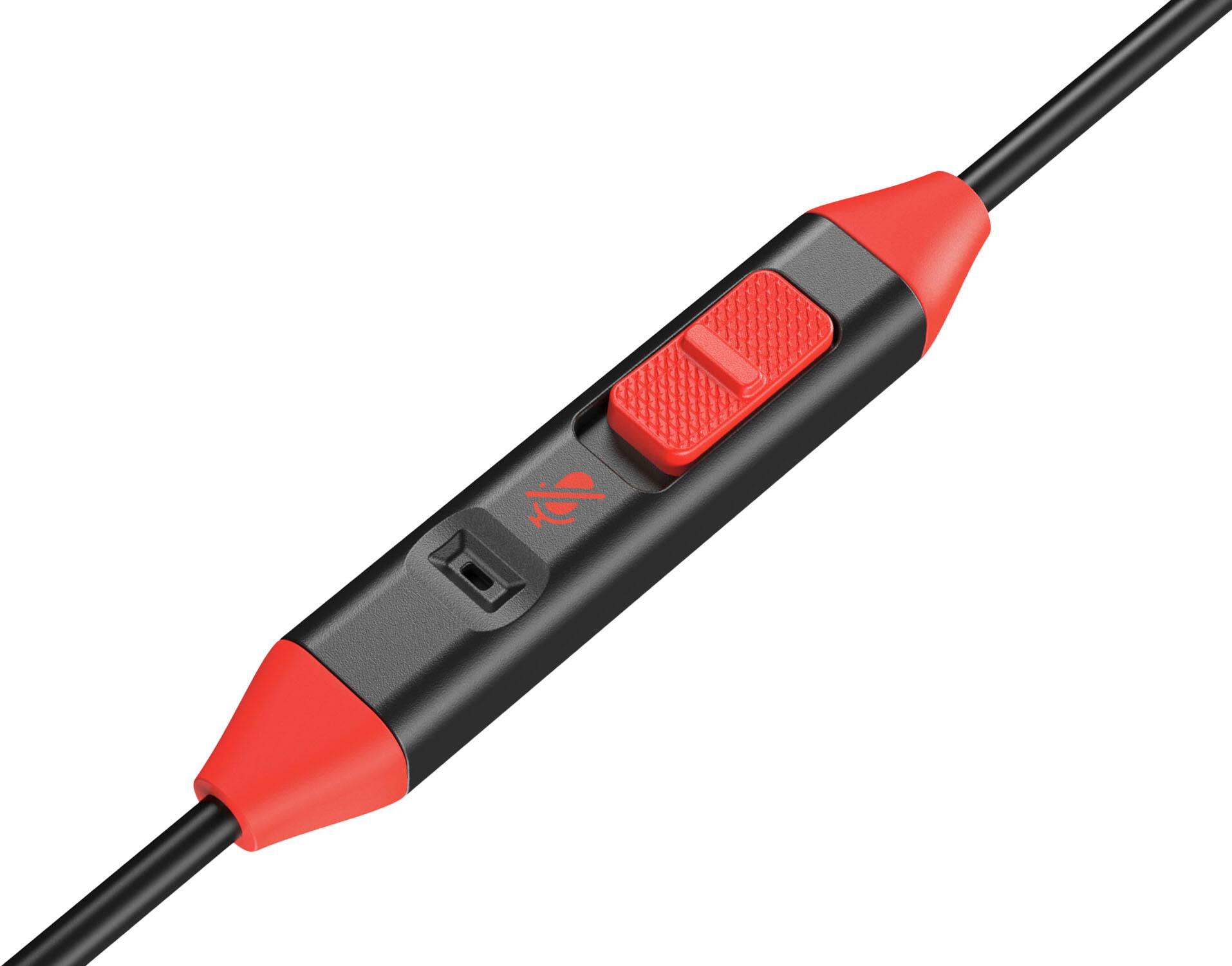 Angle. PowerA - PowerA Wired Earbuds for  Nintendo Switch 2- Black - Black.