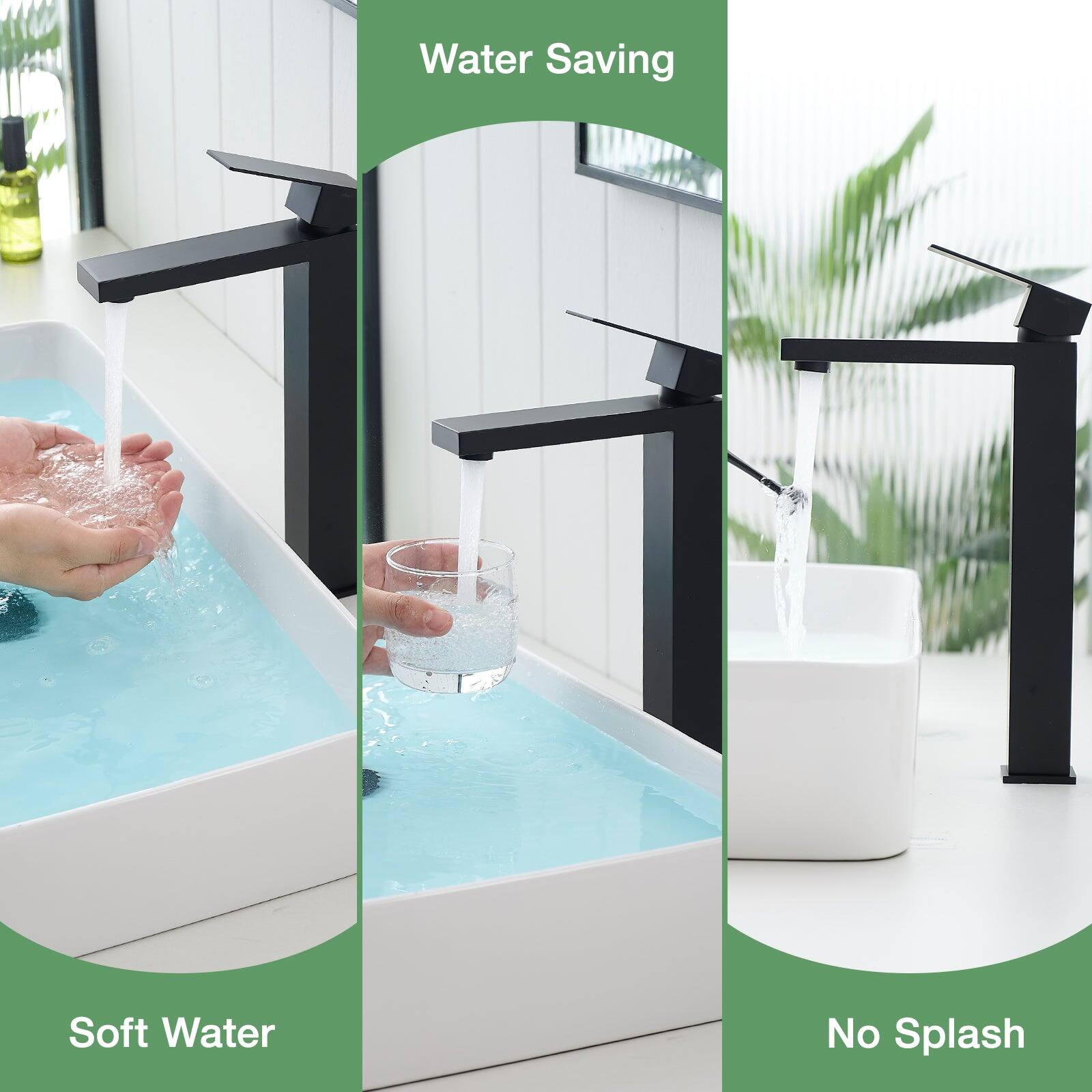 Water Saving
Soft Water
No Splash
