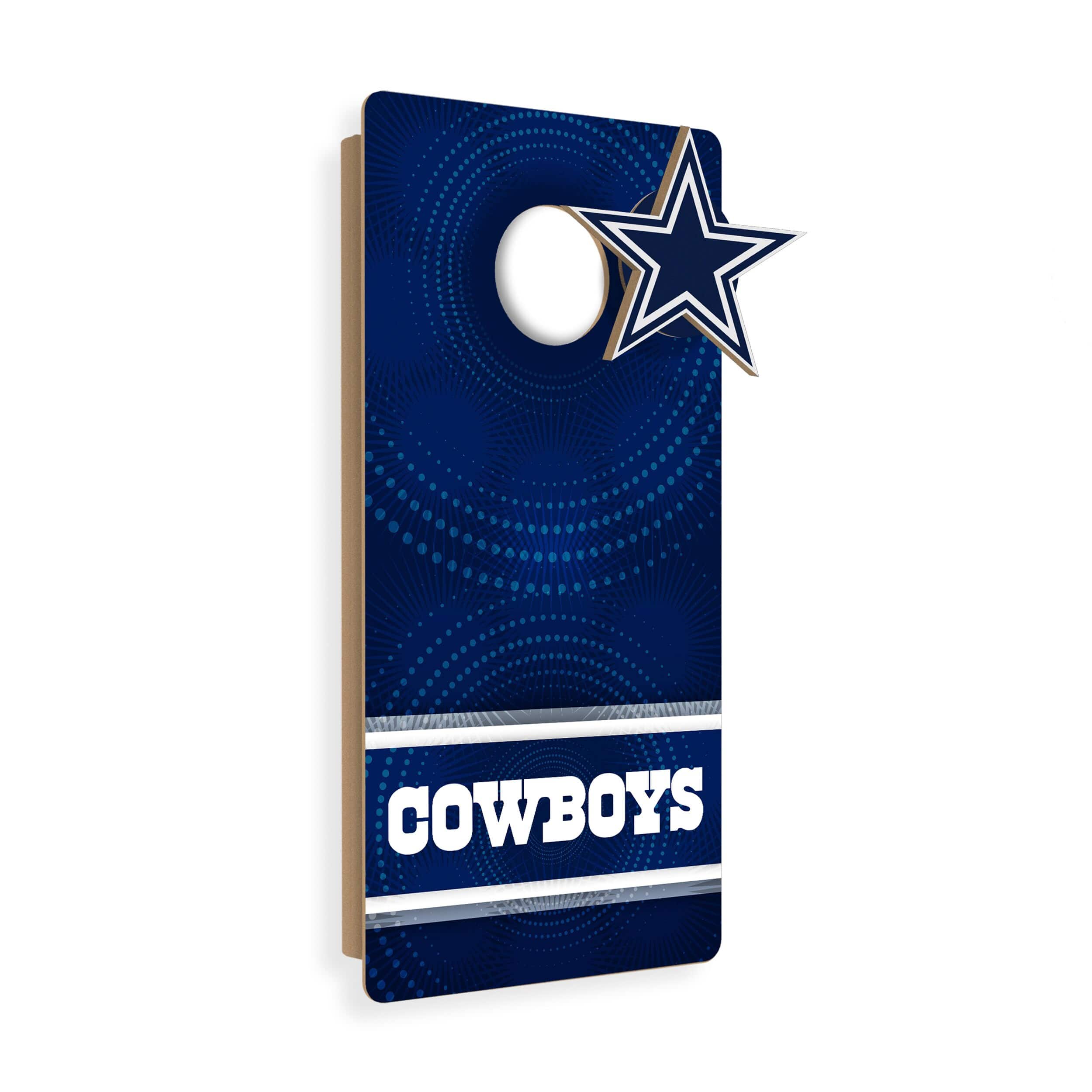 Front. Fan Creations - Dallas Cowboys Wall Hanging Cornhole Board - Multicolor.